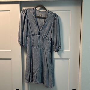 All Saints Blue Denim Dress
